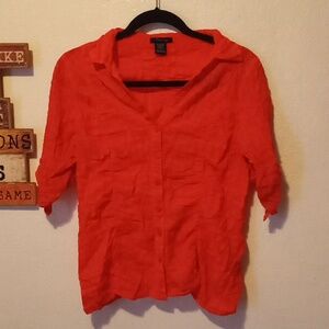 Pre-loved Timing button down top